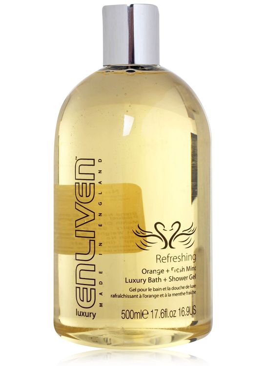 Buy Enliven Refreshing Luxury Orange and Fresh Mint Bath & Shower Gel