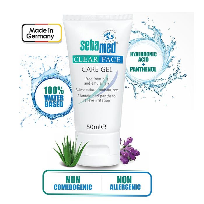 sebamed clear face care gel oil free moisturizer