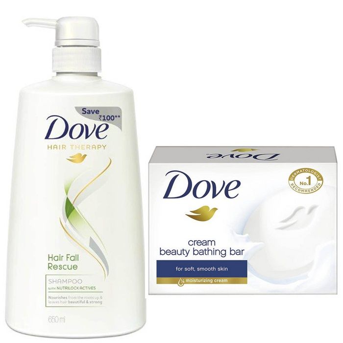Buy Dove Hair Therapy Hair Fall Rescue Shampoo 650 Ml Free