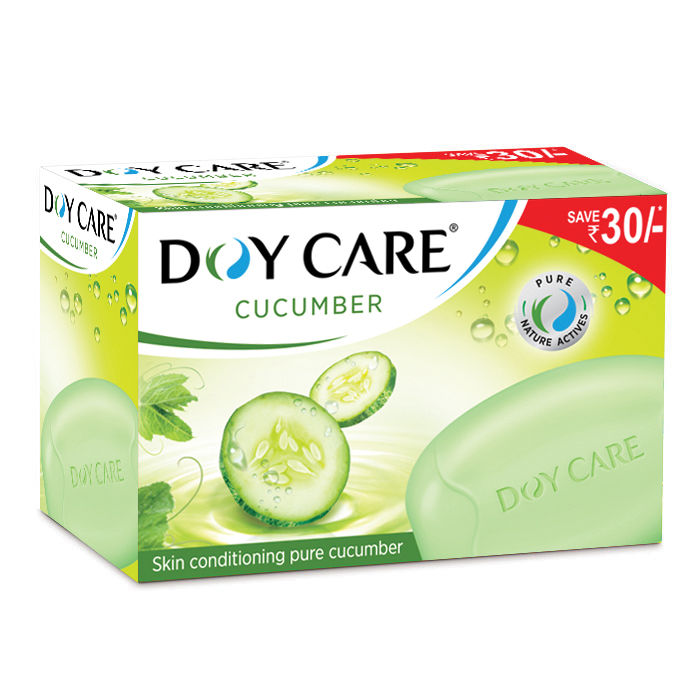 Buy Doy Care Cucumber Soap Pack of 4 (125 g X 4) Save Rs. 30 online at