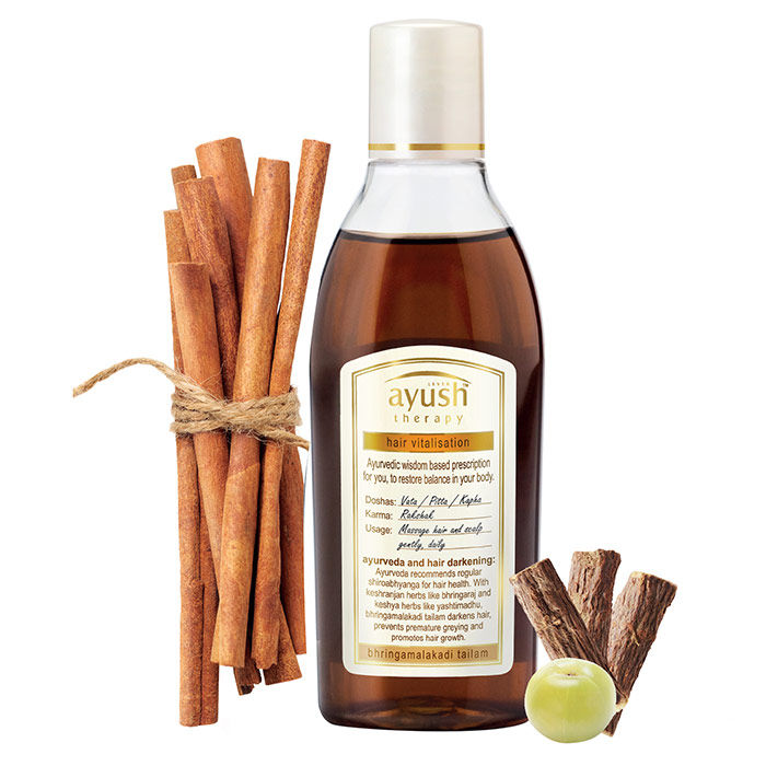 Ayush Bhringamalakadi Tailam 100 Ml We are happy to inform you that other than this item, we also have a large variety of items to fulfil your different needs like for diabetes, skin & face care problems such as acne, wrinkles or pimples etc, protein/vitamin supplements for perfect body growth, hair care items for dandruff or hair fall etc. lever ayush bhringamalakadi tailam 100 ml