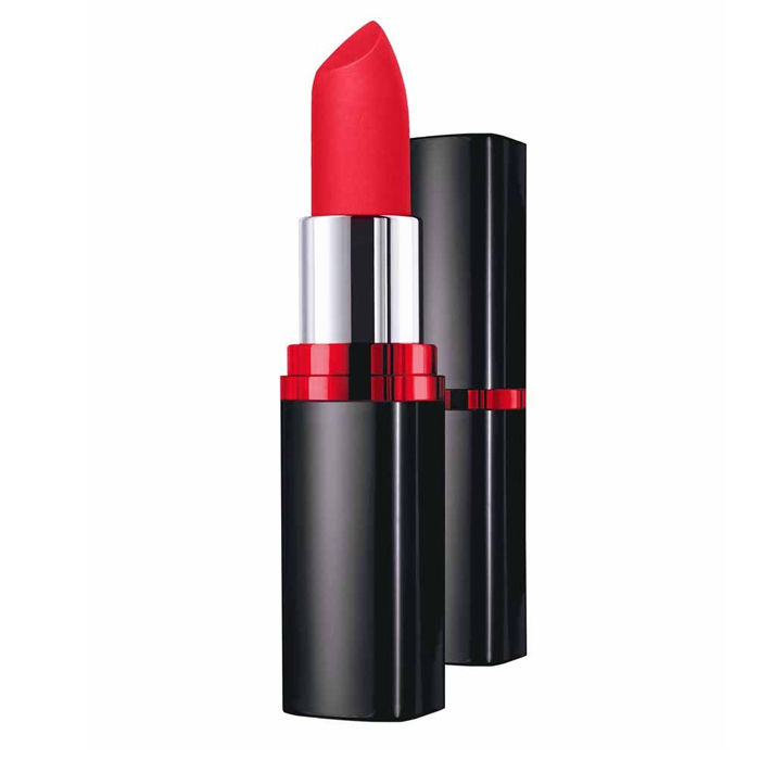 Maybelline Color Show Lipstick Red Carpet M204 Red carpet is a beautiful red shade that gravitates slightly towards pink. maybelline new york color show matte lipstick red carpet m204