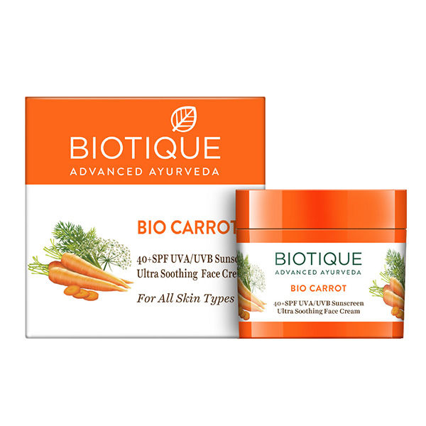 biotique carrot sunscreen uses