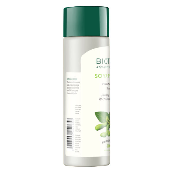 Biotique Bio Soya Protein Fresh Naurishing Shampoo For Dry Damaged Color Treated Permed Hair 120 Ml