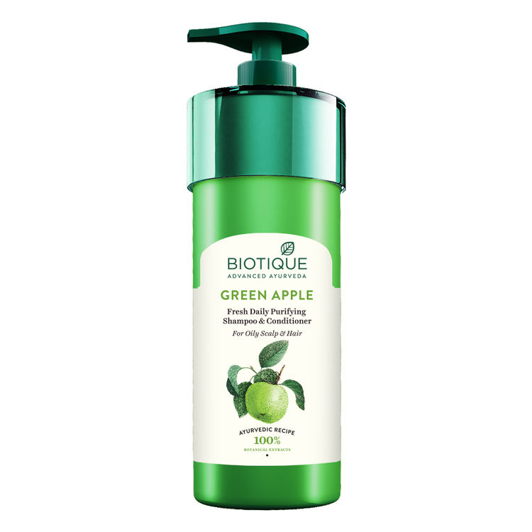Buy Biotique Green Apple Fresh Daily Purifying Shampoo & Conditioner