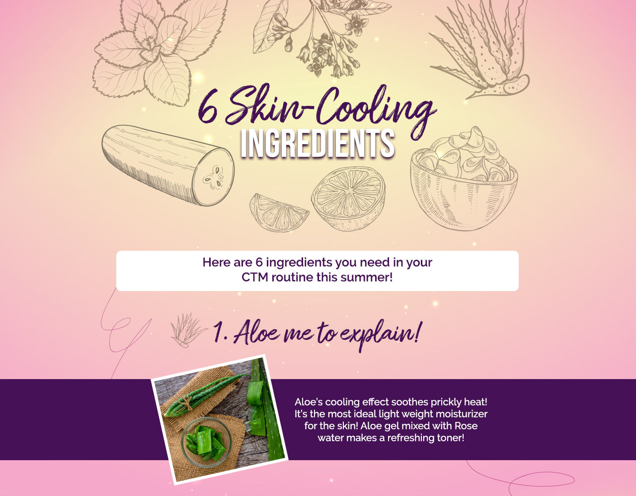 Skin Cooling Ingredients!